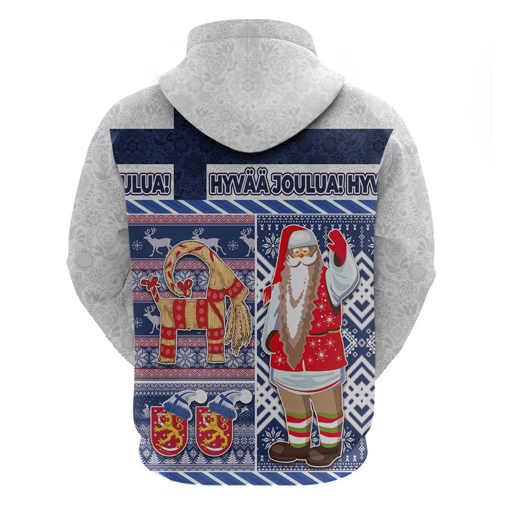Yule Goat Joulupukki Finnish Christmas Hoodie Scandinavian Pattern - Wonder Print Shop