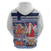 Yule Goat Joulupukki Finnish Christmas Hoodie Scandinavian Pattern - Wonder Print Shop