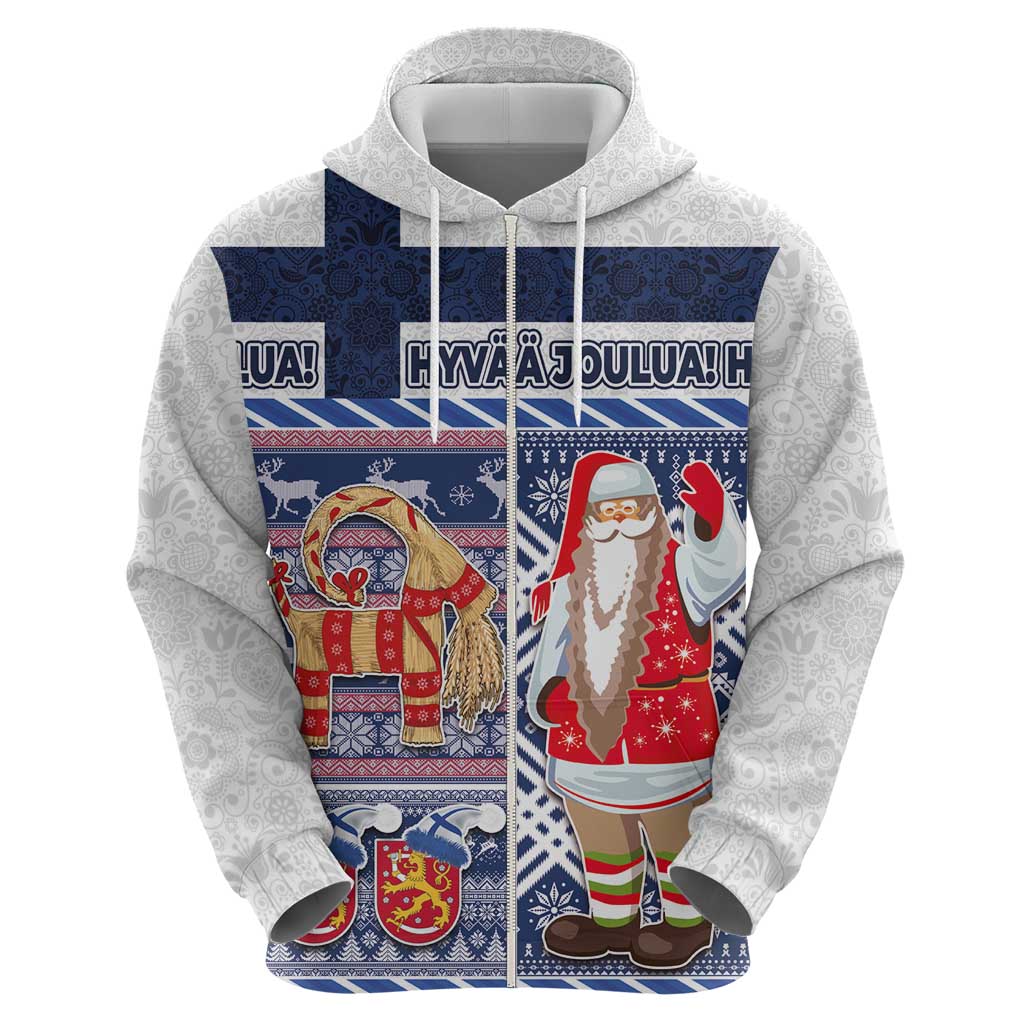 Yule Goat Joulupukki Finnish Christmas Hoodie Scandinavian Pattern - Wonder Print Shop