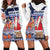Yule Goat Joulupukki Finnish Christmas Hoodie Dress Scandinavian Pattern - Wonder Print Shop