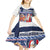 Yule Goat Joulupukki Finnish Christmas Kid Short Sleeve Dress Scandinavian Pattern - Wonder Print Shop