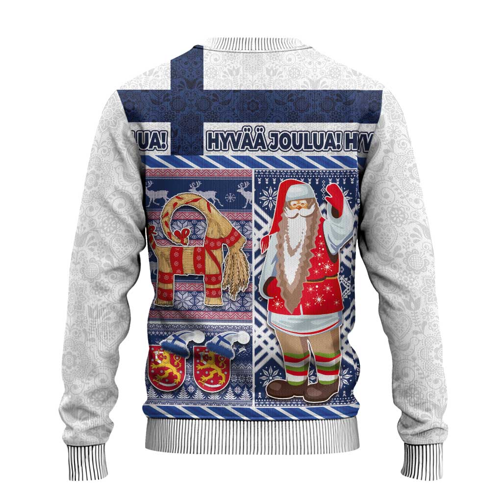 Yule Goat Joulupukki Finnish Christmas Ugly Christmas Sweater Scandinavian Pattern - Wonder Print Shop