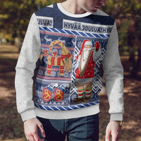 Yule Goat Joulupukki Finnish Christmas Ugly Christmas Sweater Scandinavian Pattern - Wonder Print Shop