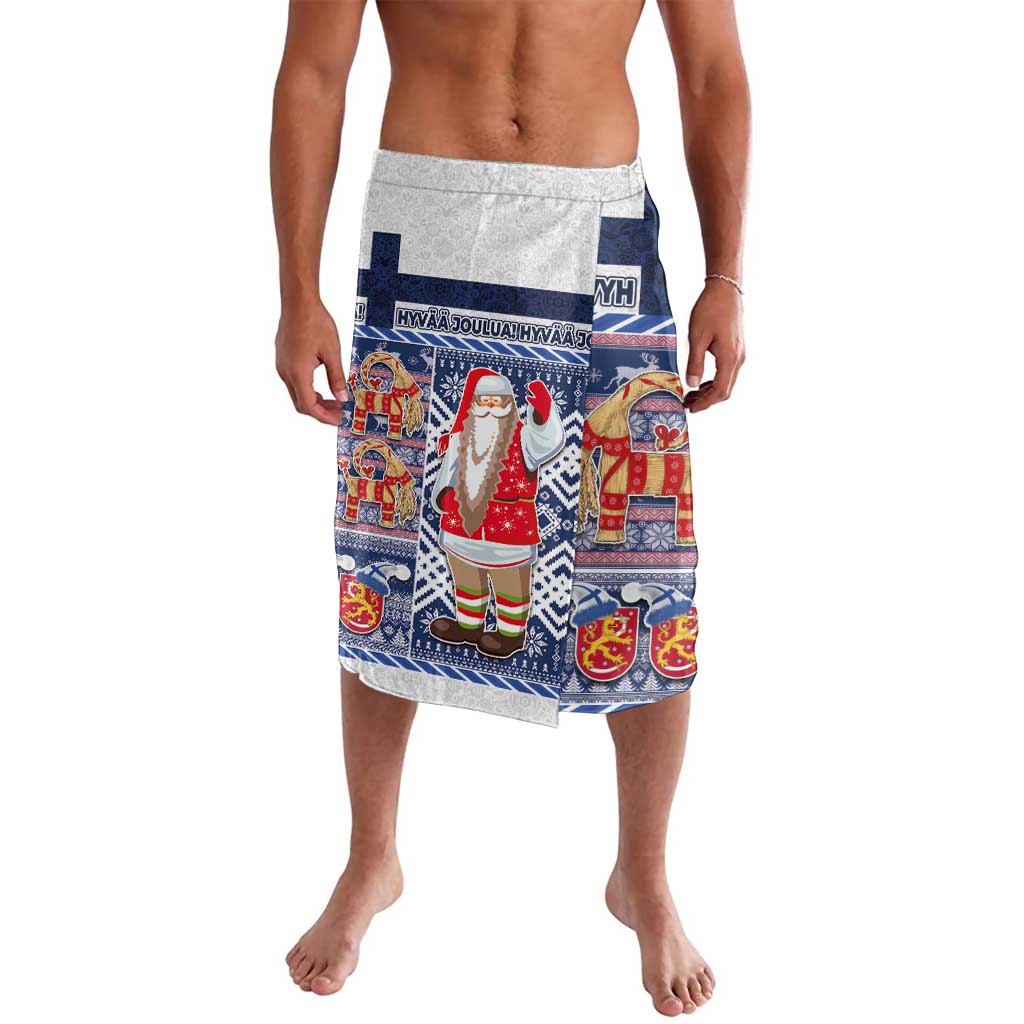 Yule Goat Joulupukki Finnish Christmas Lavalava Scandinavian Pattern - Wonder Print Shop
