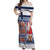 Yule Goat Joulupukki Finnish Christmas Off Shoulder Maxi Dress Scandinavian Pattern - Wonder Print Shop