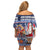 Yule Goat Joulupukki Finnish Christmas Off Shoulder Short Dress Scandinavian Pattern - Wonder Print Shop