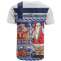 Yule Goat Joulupukki Finnish Christmas T Shirt Scandinavian Pattern - Wonder Print Shop