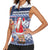 Yule Goat Joulupukki Finnish Christmas Women Sleeveless Polo Shirt Scandinavian Pattern - Wonder Print Shop