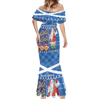 Santa Claus Thistle Scottish Christmas Mermaid Dress Tartan Pattern - Wonder Print Shop