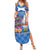 Santa Claus Thistle Scottish Christmas Summer Maxi Dress Tartan Pattern - Wonder Print Shop