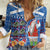 Santa Claus Thistle Scottish Christmas Women Casual Shirt Tartan Pattern - Wonder Print Shop