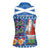 Santa Claus Thistle Scottish Christmas Women Sleeveless Polo Shirt Tartan Pattern - Wonder Print Shop