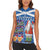 Santa Claus Thistle Scottish Christmas Women Sleeveless Polo Shirt Tartan Pattern - Wonder Print Shop
