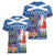 Santa Claus Thistle Scottish Christmas Women V-Neck T-Shirt Tartan Pattern - Wonder Print Shop