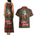 Santa and Higland Cows Scottish Christmas Couples Matching Tank Maxi Dress and Hawaiian Shirt Tartan Pattern - Wonder Print Shop