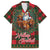 Santa and Higland Cows Scottish Christmas Family Matching Off Shoulder Maxi Dress and Hawaiian Shirt Tartan Pattern - Wonder Print Shop
