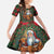 Santa and Higland Cows Scottish Christmas Family Matching Tank Maxi Dress and Hawaiian Shirt Tartan Pattern - Wonder Print Shop
