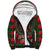 Santa and Higland Cows Scottish Christmas Sherpa Hoodie Tartan Pattern - Wonder Print Shop