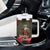 Santa and Higland Cows Scottish Christmas Tumbler With Handle Tartan Pattern - Wonder Print Shop