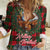 Santa and Higland Cows Scottish Christmas Women Casual Shirt Tartan Pattern - Wonder Print Shop