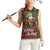 Santa and Higland Cows Scottish Christmas Women Sleeveless Polo Shirt Tartan Pattern - Wonder Print Shop