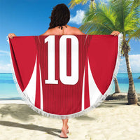 Denmark Football 2024 Go Champion Beach Blanket - Wonder Print Shop