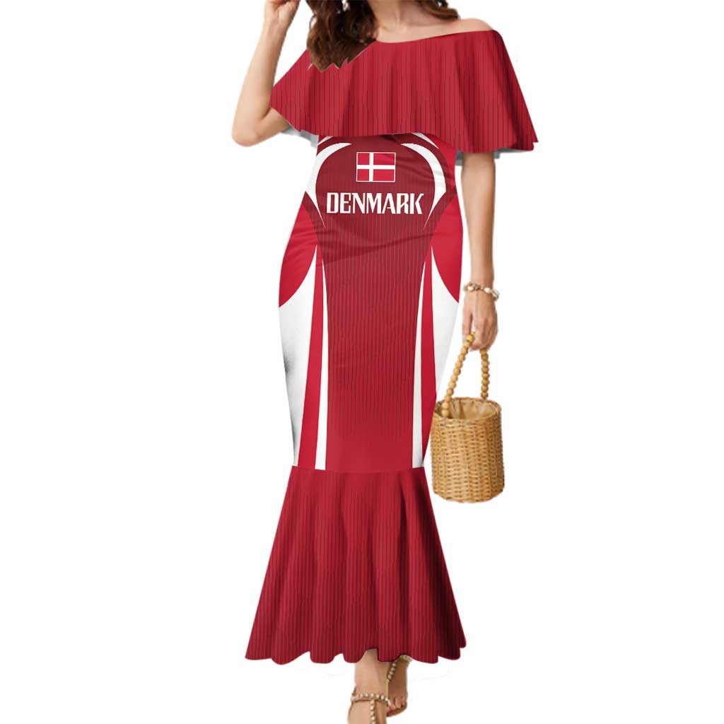 Denmark Football 2024 Go Champion Family Matching Mermaid Dress and Hawaiian Shirt - Wonder Print Shop