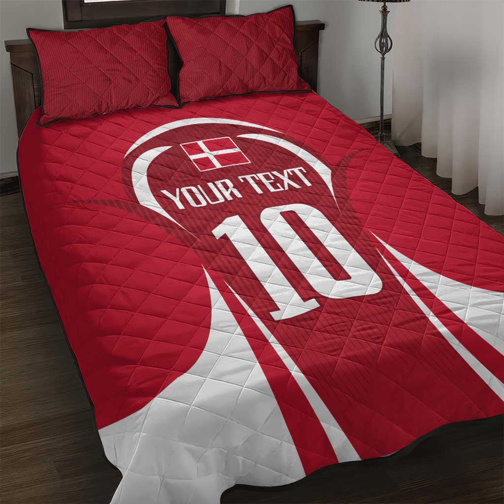 Denmark Football 2024 Go Champion Quilt Bed Set - Wonder Print Shop