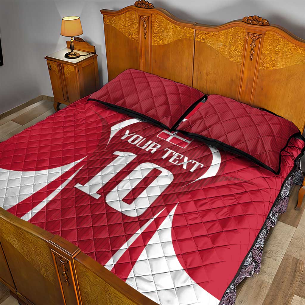 Denmark Football 2024 Go Champion Quilt Bed Set - Wonder Print Shop