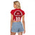 Denmark Football 2024 Go Champion Raglan Cropped T Shirt - Wonder Print Shop
