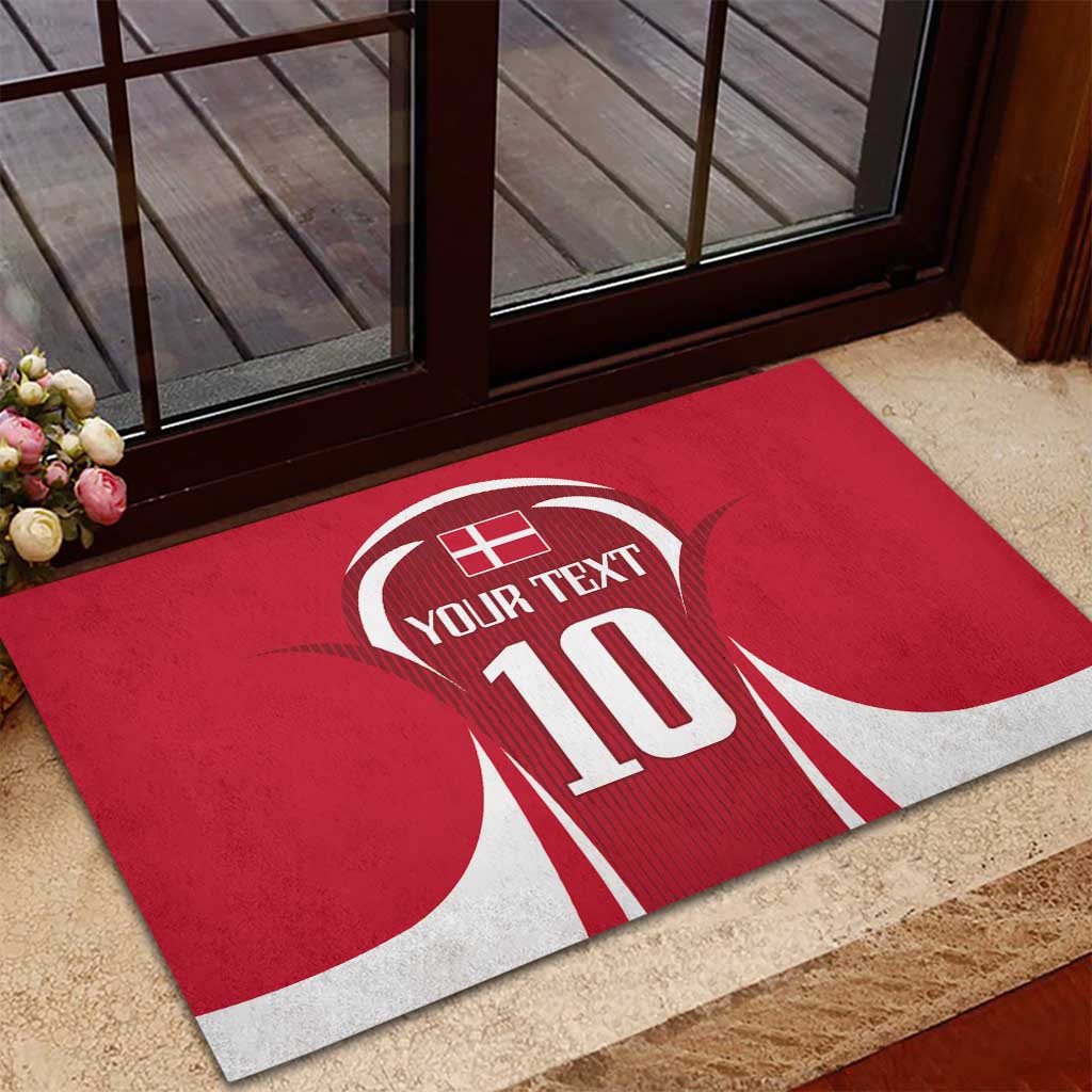 Denmark Football 2024 Go Champion Rubber Doormat - Wonder Print Shop