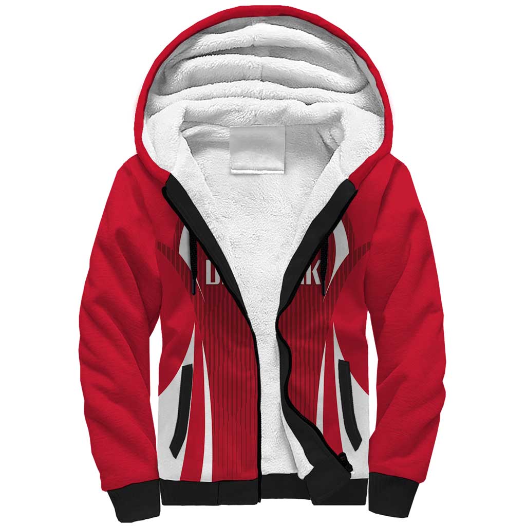 Denmark Football 2024 Go Champion Sherpa Hoodie - Wonder Print Shop