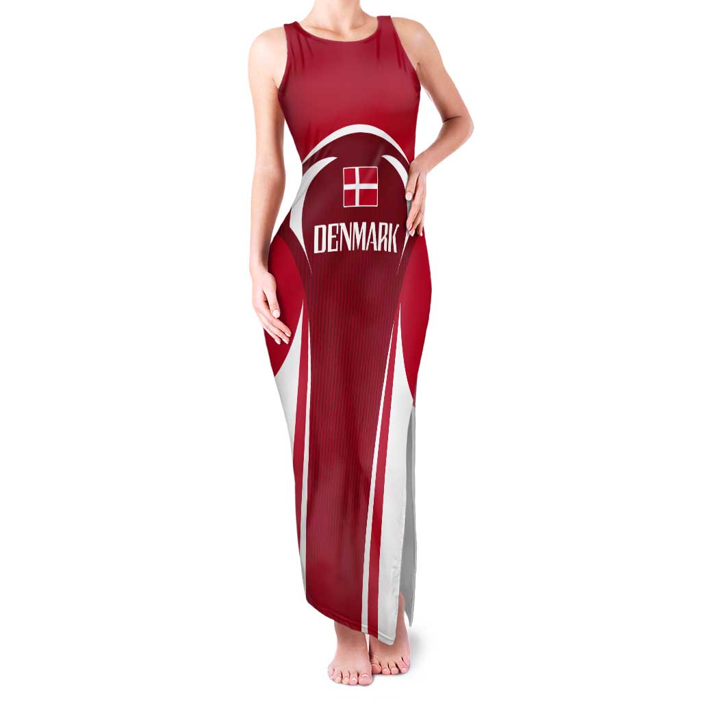 Denmark Football 2024 Go Champion Tank Maxi Dress - Wonder Print Shop