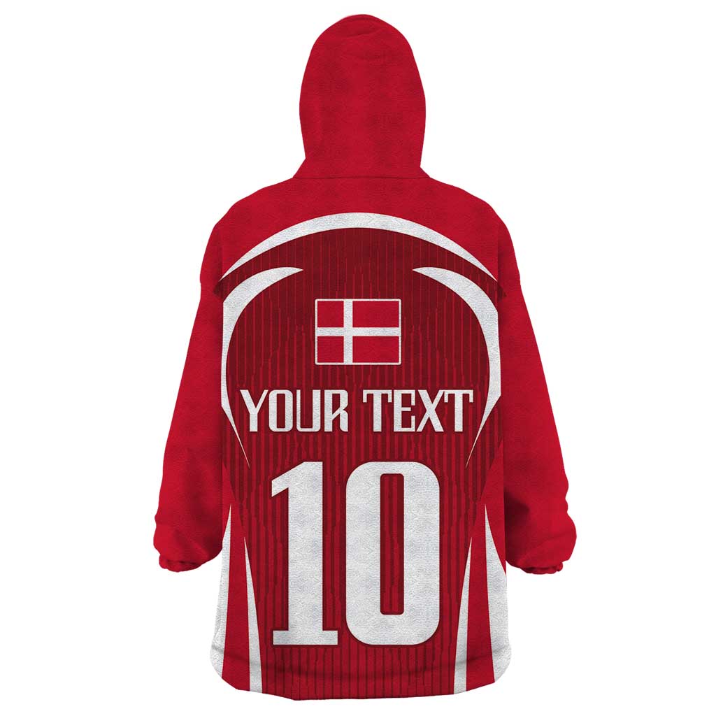 Denmark Football 2024 Go Champion Wearable Blanket Hoodie - Wonder Print Shop