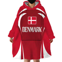 Denmark Football 2024 Go Champion Wearable Blanket Hoodie - Wonder Print Shop