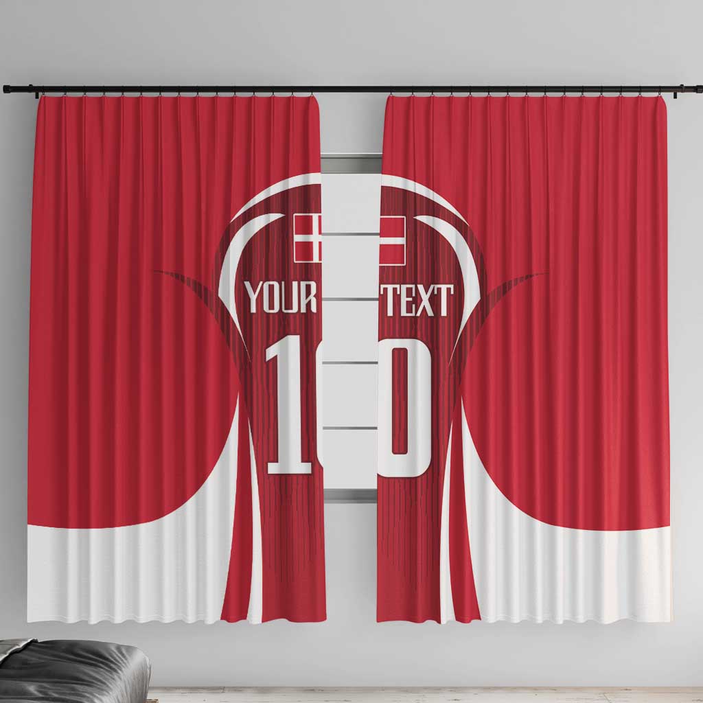 Denmark Football 2024 Go Champion Window Curtain - Wonder Print Shop