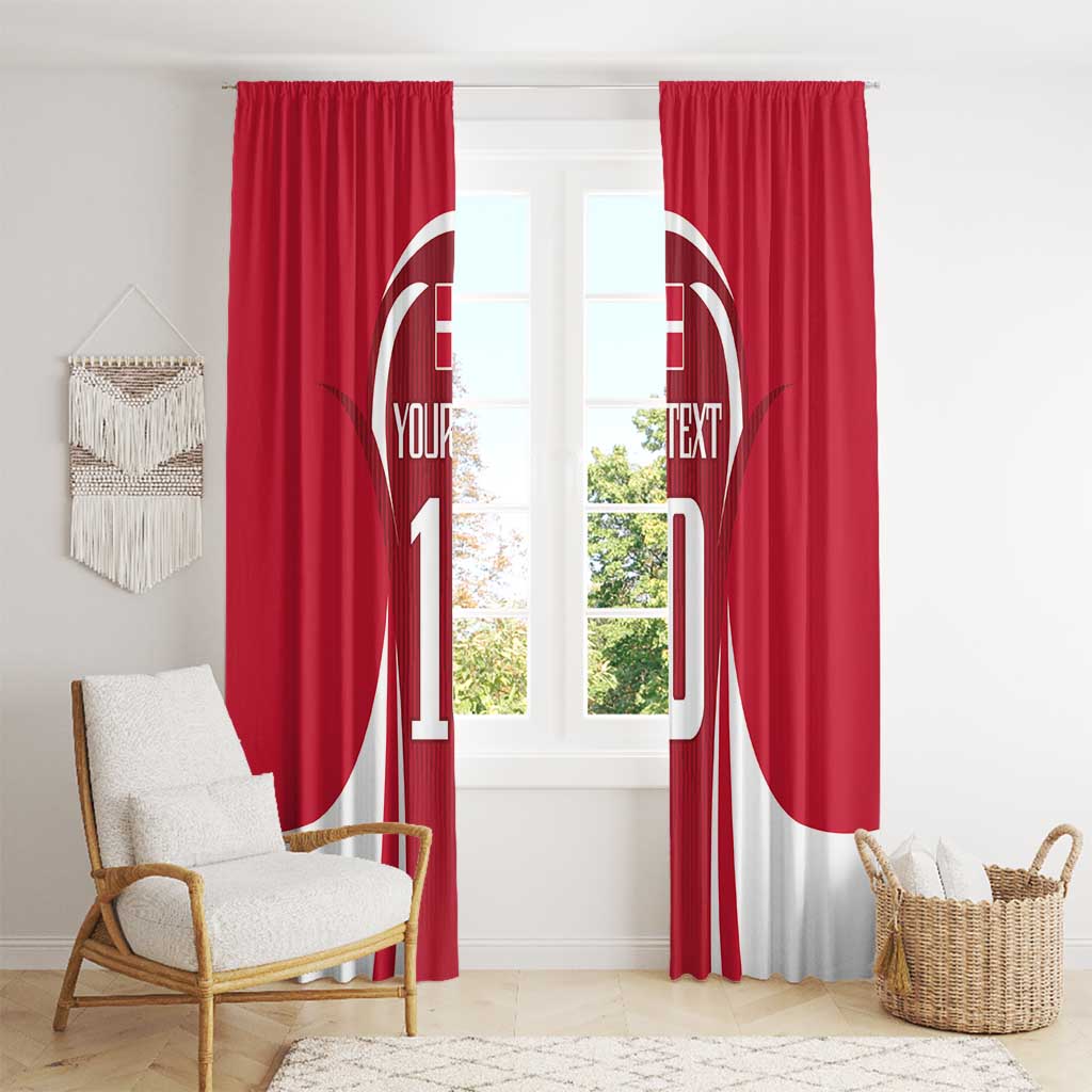 Denmark Football 2024 Go Champion Window Curtain - Wonder Print Shop