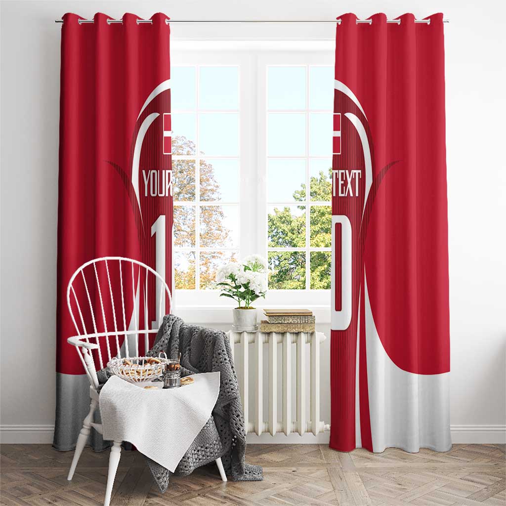 Denmark Football 2024 Go Champion Window Curtain - Wonder Print Shop