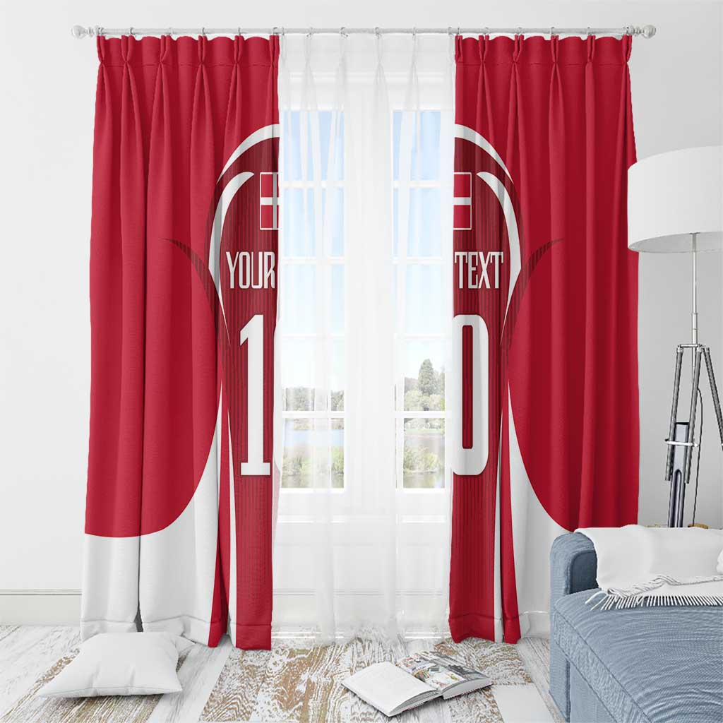 Denmark Football 2024 Go Champion Window Curtain - Wonder Print Shop
