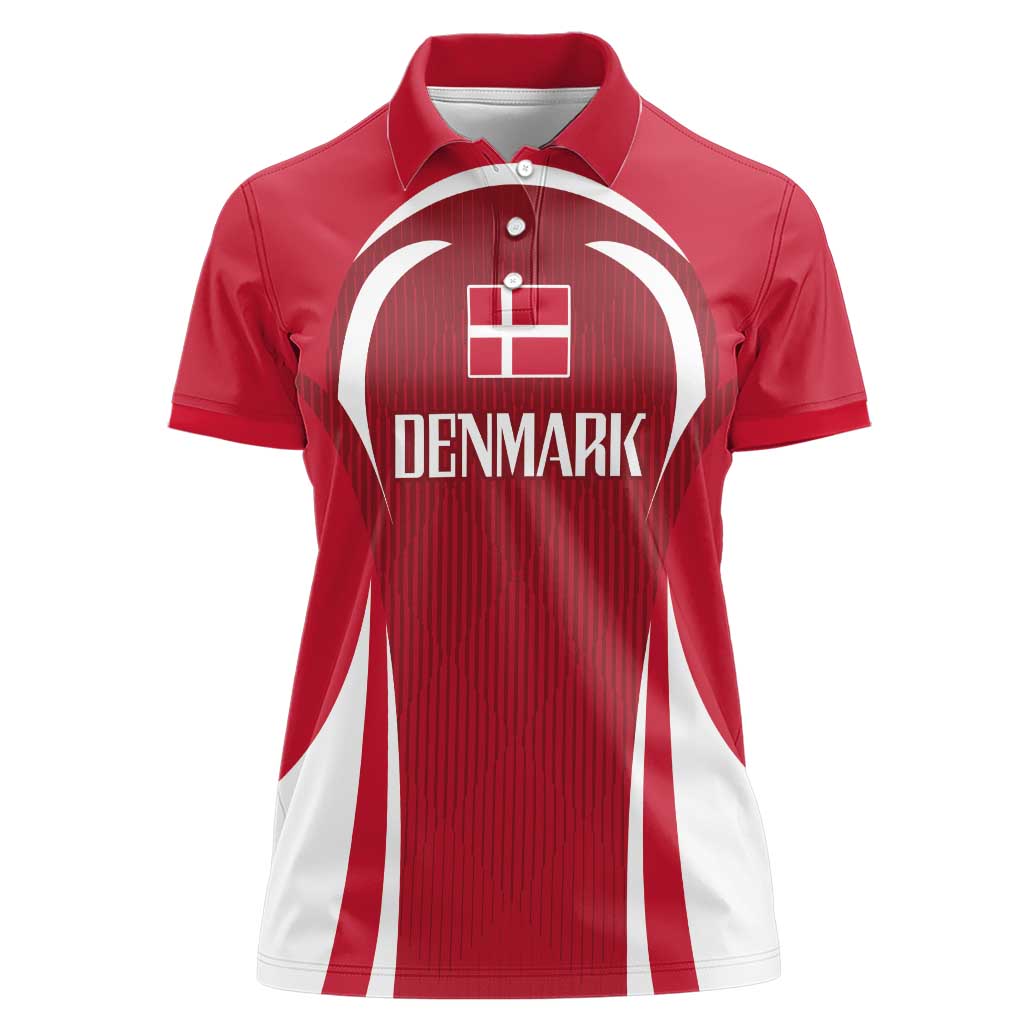 Denmark Football 2024 Go Champion Women Polo Shirt - Wonder Print Shop