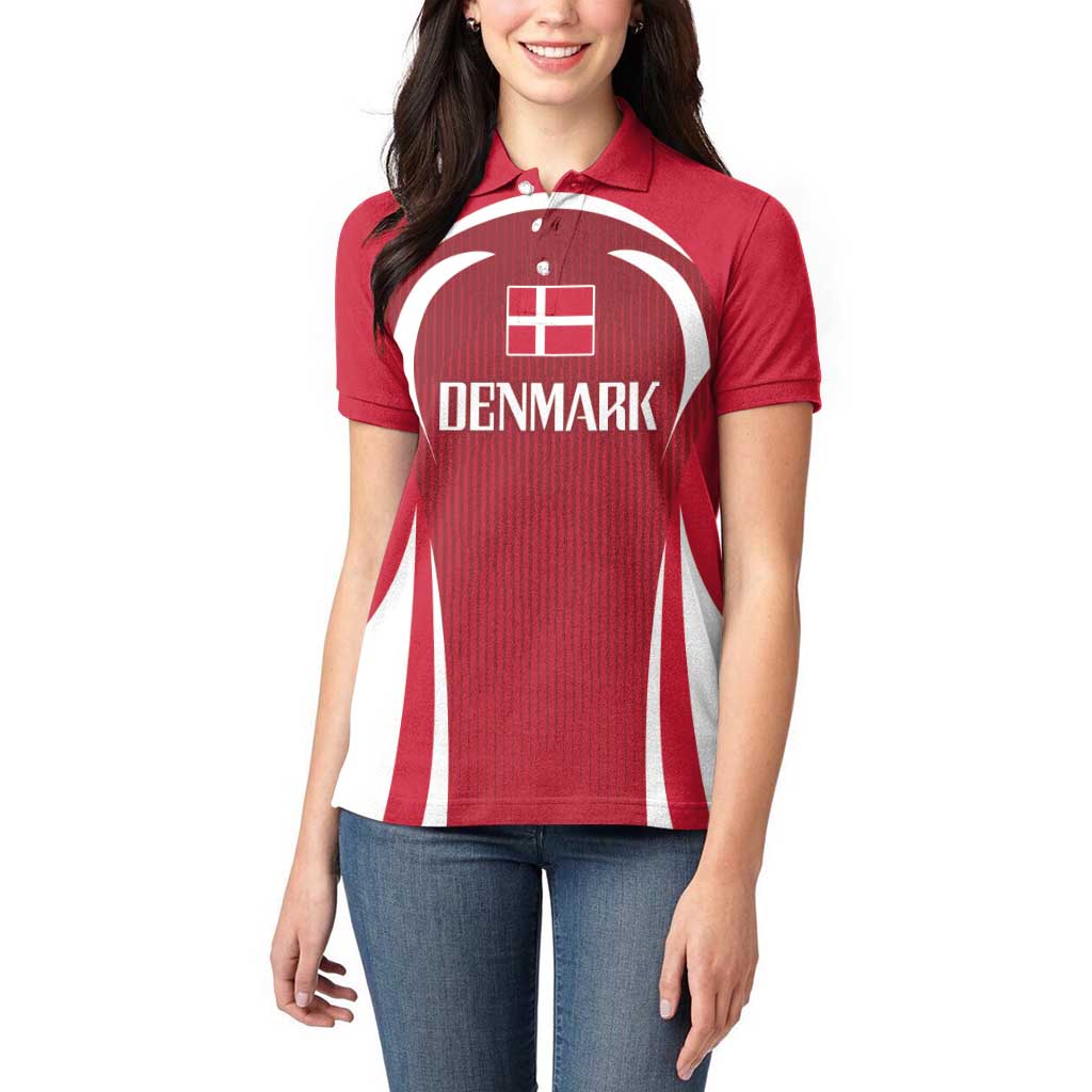 Denmark Football 2024 Go Champion Women Polo Shirt - Wonder Print Shop