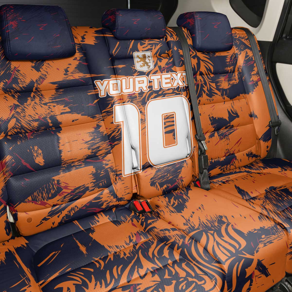 Netherlands Football 2024 Go Champion Back Car Seat Cover - Wonder Print Shop
