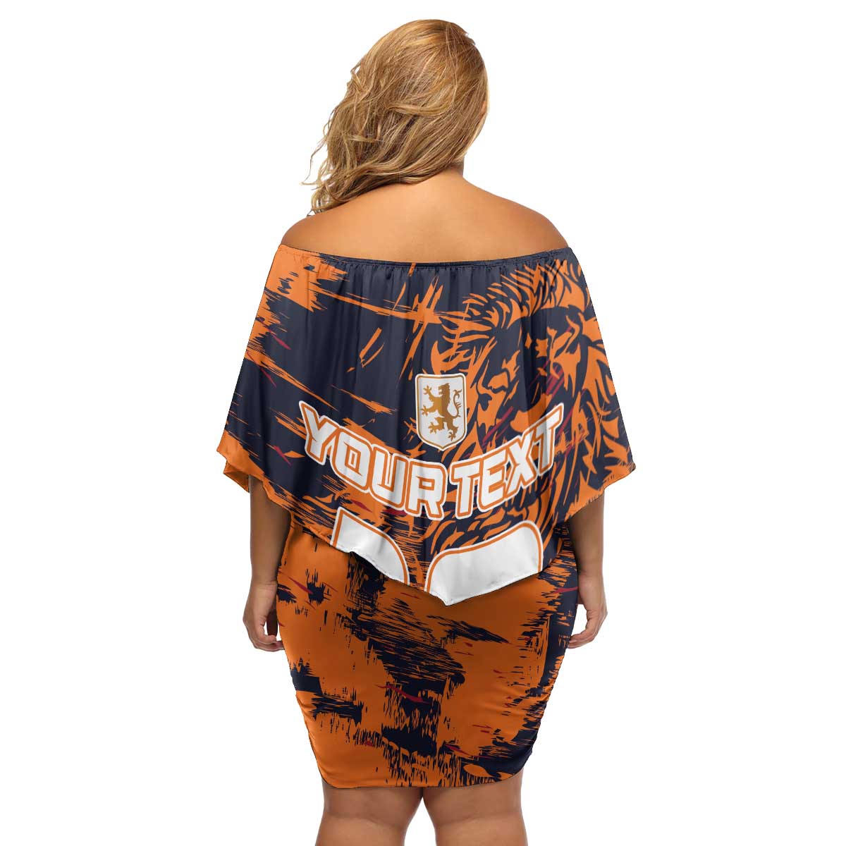 Netherlands Football 2024 Go Champion Family Matching Off Shoulder Short Dress and Hawaiian Shirt - Wonder Print Shop
