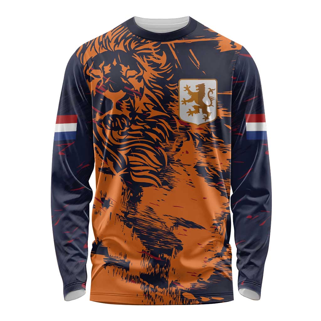 Netherlands Football 2024 Go Champion Long Sleeve Shirt - Wonder Print Shop
