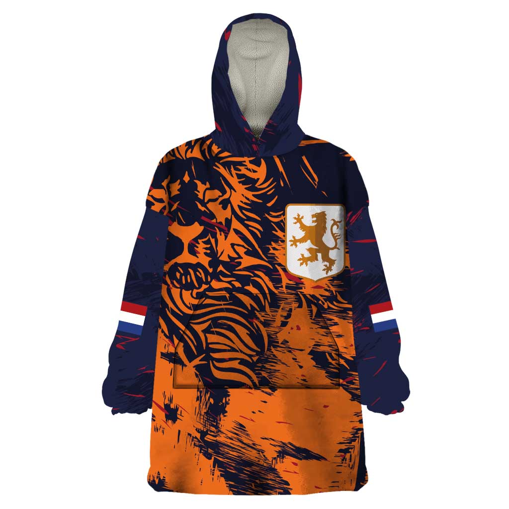 Netherlands Football 2024 Go Champion Wearable Blanket Hoodie - Wonder Print Shop