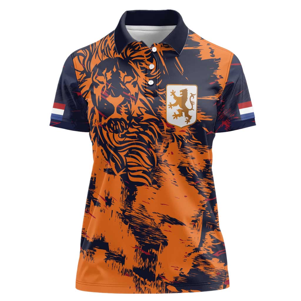 Netherlands Football 2024 Go Champion Women Polo Shirt - Wonder Print Shop