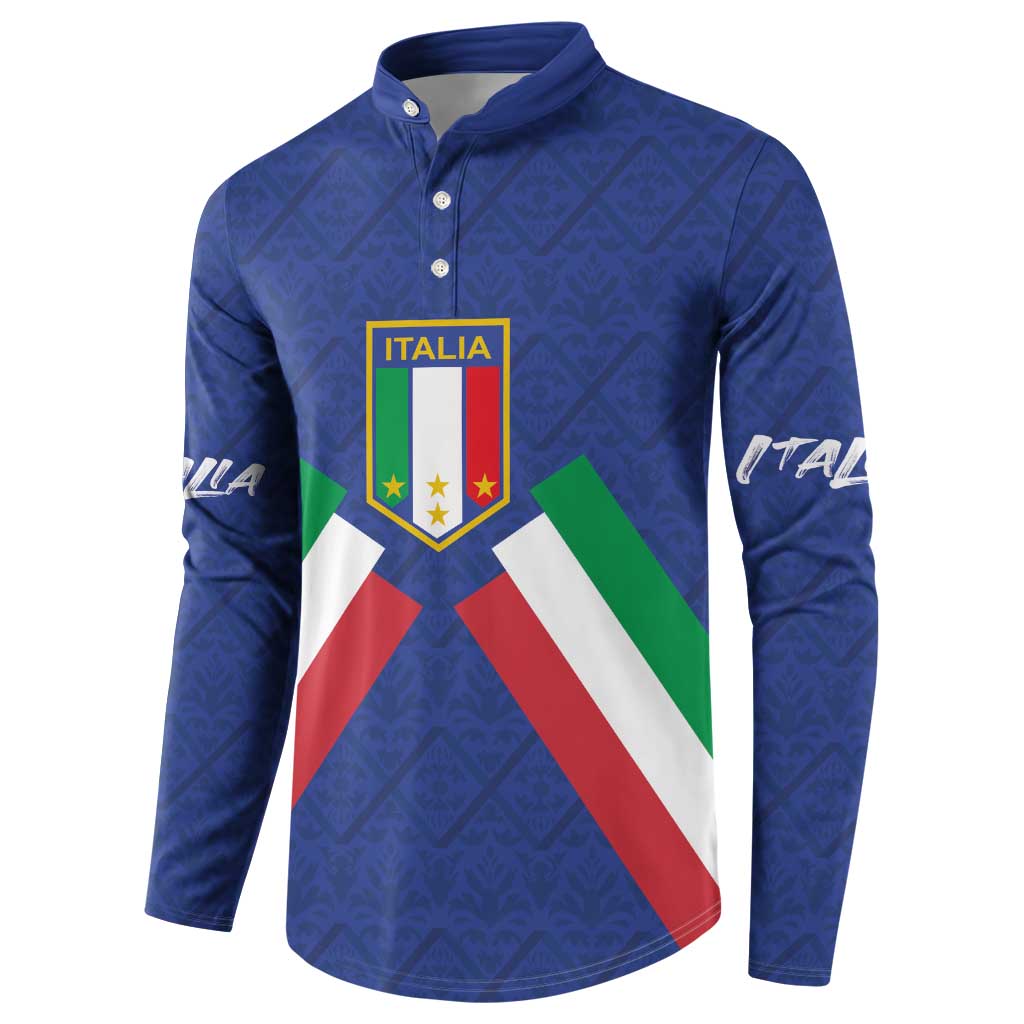 Italy Football 2024 Go Champion Button Sweatshirt - Wonder Print Shop