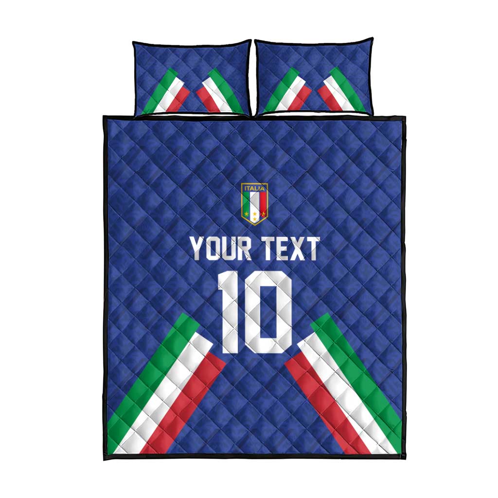 Italy Football 2024 Go Champion Quilt Bed Set - Wonder Print Shop