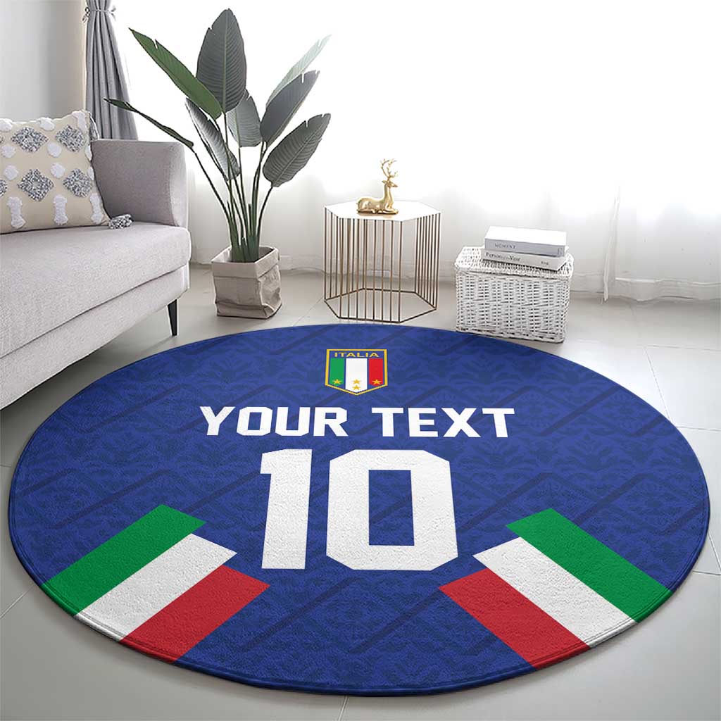 Italy Football 2024 Go Champion Round Carpet