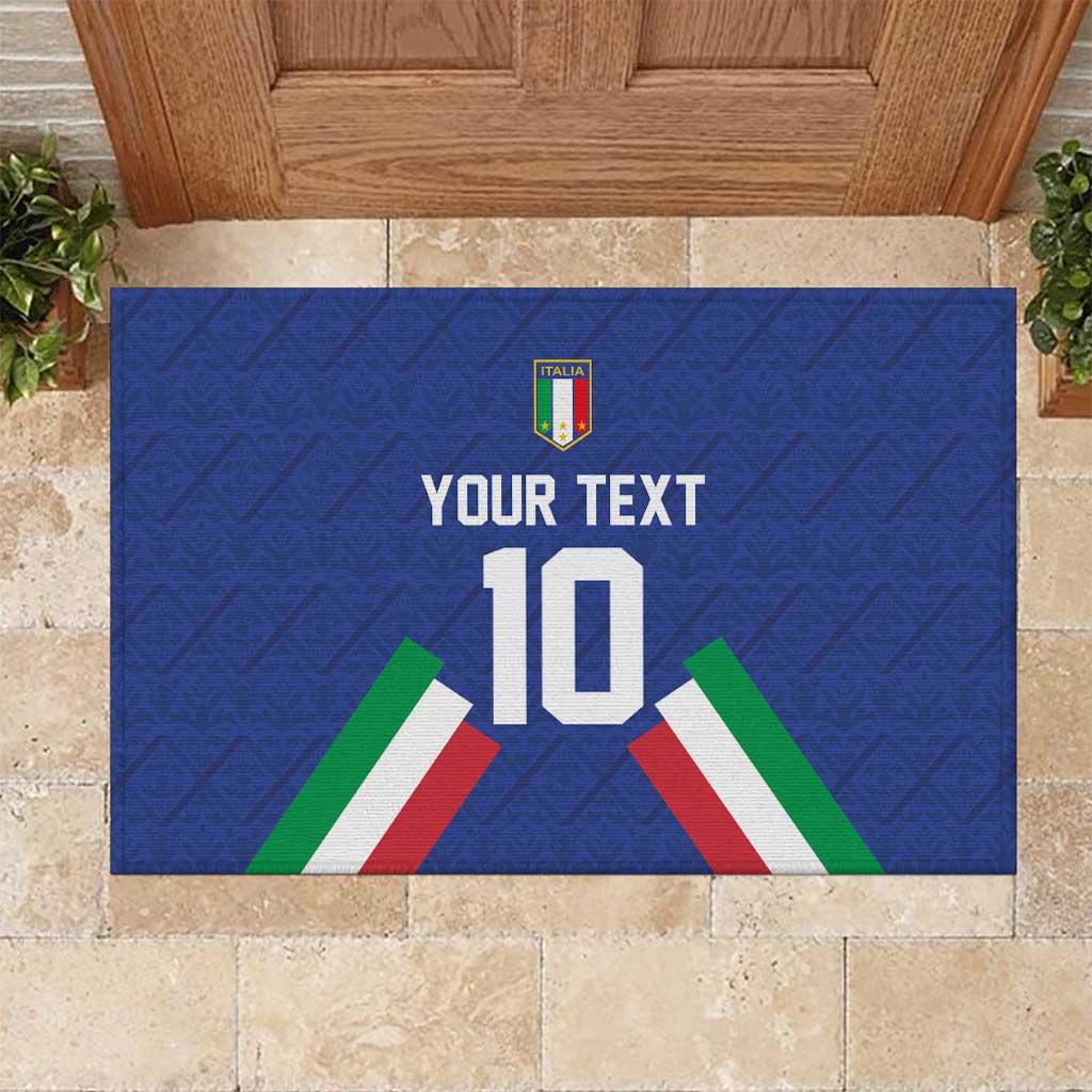 Italy Football 2024 Go Champion Rubber Doormat - Wonder Print Shop